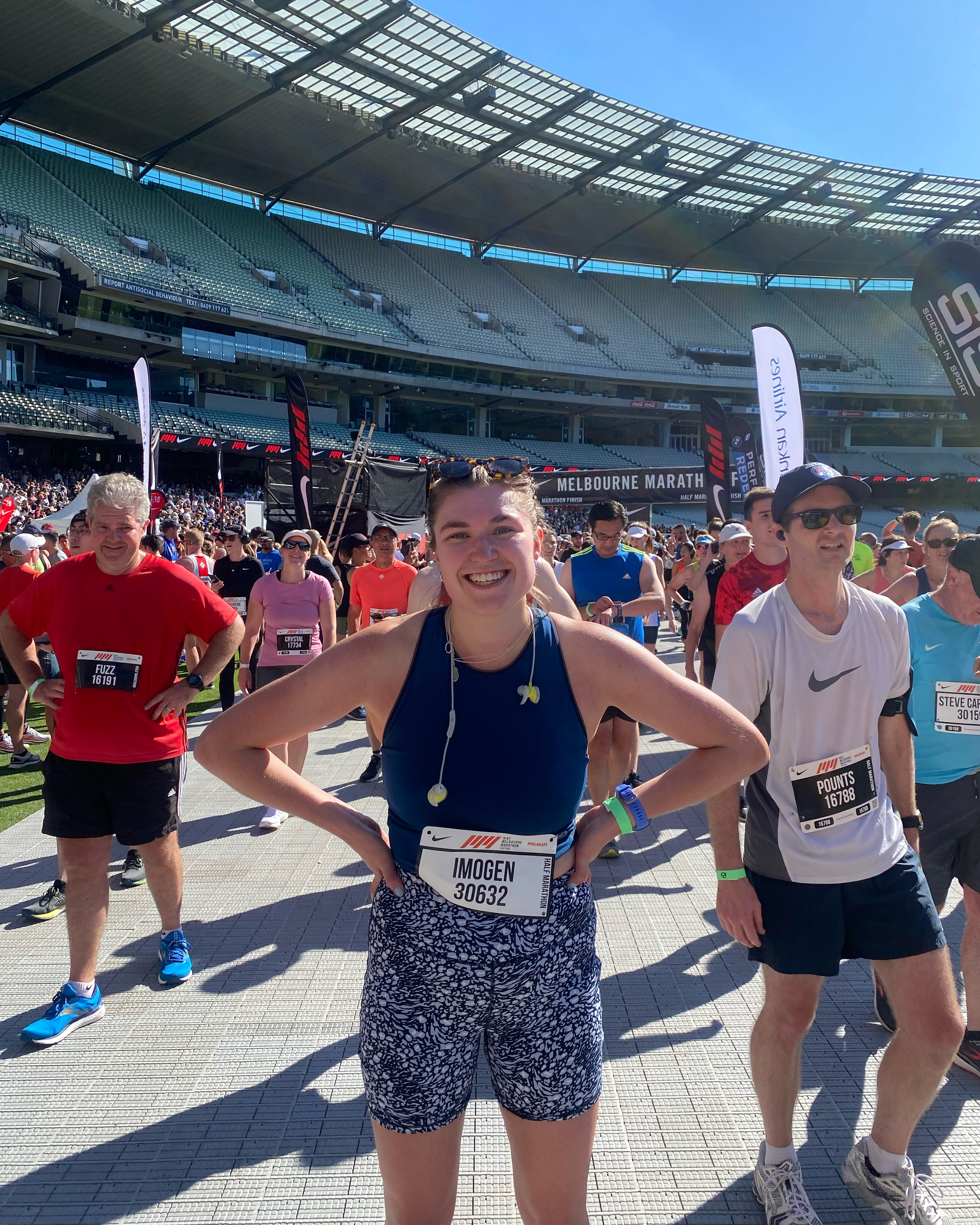 Imogen runs the Melbourne Half Marathon for YBTC